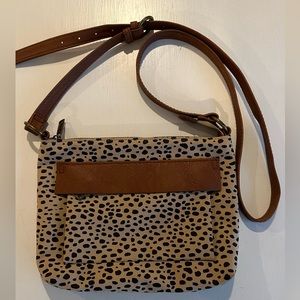 Black and Brown Spotted Crossbody